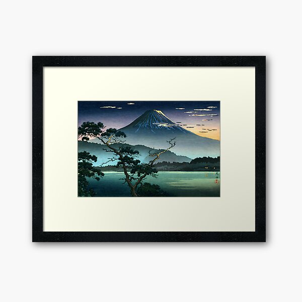 Item preview, Tsuchiya Koitsu - Mount Fuji evening view from Lake Sai designed and sold by ArtExpression.