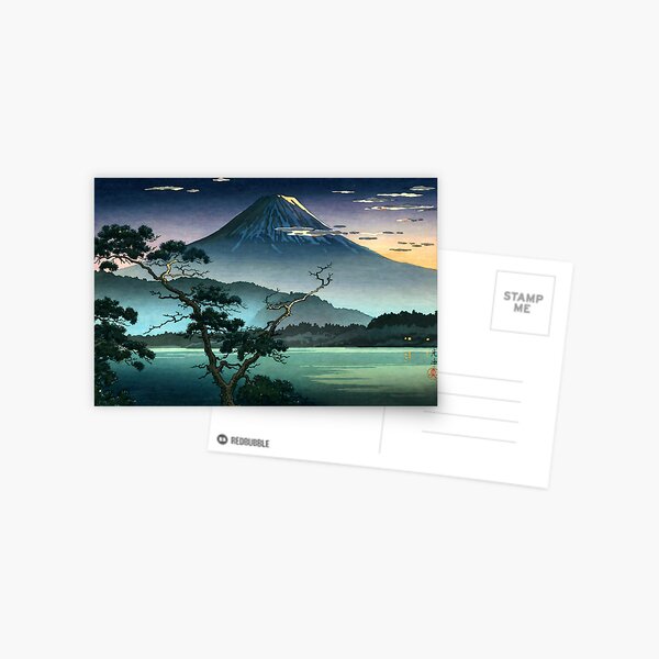 Item preview, Tsuchiya Koitsu - Mount Fuji evening view from Lake Sai designed and sold by ArtExpression.