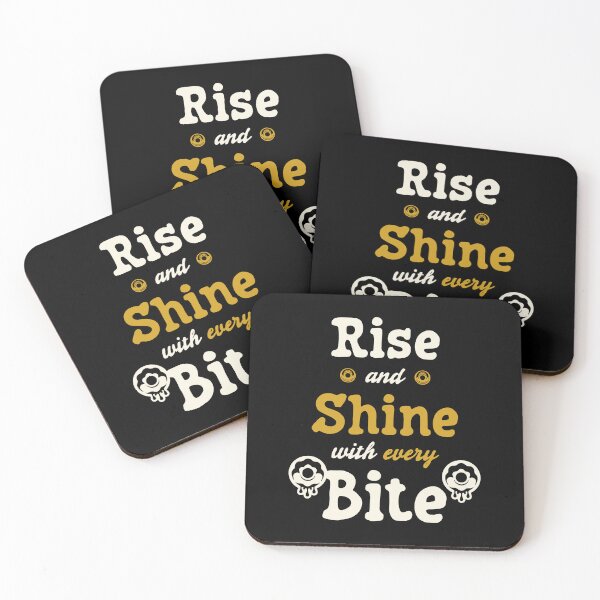 Item preview, Rise and Shine with Every Bite - Doughnut/Donut and Bakery/Pastry Lovers (Creme and Yellow Design) designed and sold by Spiprinto.