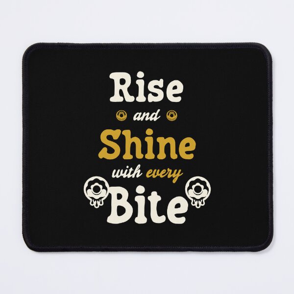 Item preview, Rise and Shine with Every Bite - Doughnut/Donut and Bakery/Pastry Lovers (Creme and Yellow Design) designed and sold by Spiprinto.