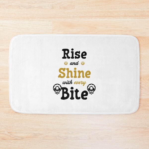 Item preview, Rise and Shine with Every Bite - Doughnut/Donut and Bakery/Pastry Lovers (Black and Yellow Design) designed and sold by Spiprinto.