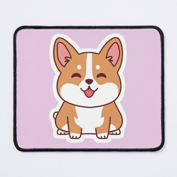 Item preview, Cute Kawaii Smiling Corgi designed and sold by SwanAndStone.