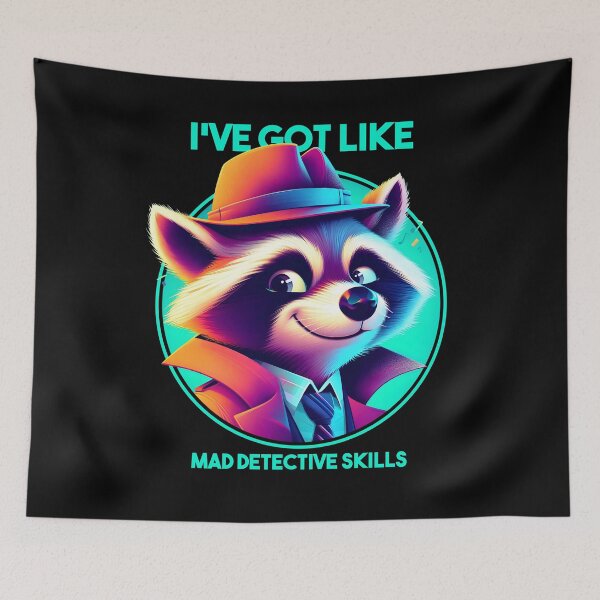 Item preview, Raccoon the Detective - Funny designed and sold by Amazing States of America.