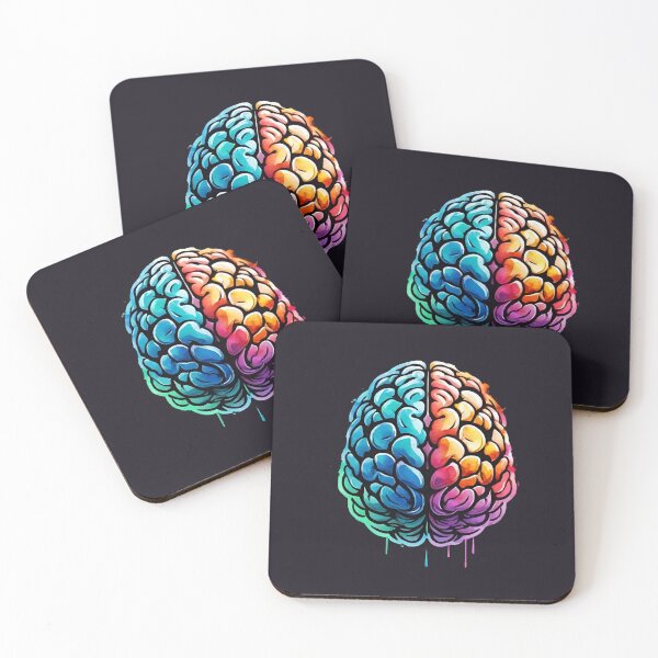 Item preview,  Colorful Watercolor Brain Design designed and sold by MusesWhispers.