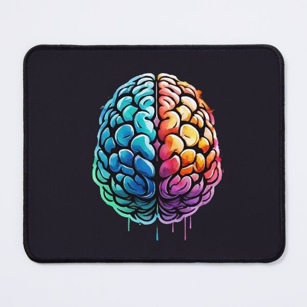 Item preview, Colorful Watercolor Brain Design designed and sold by MusesWhispers.