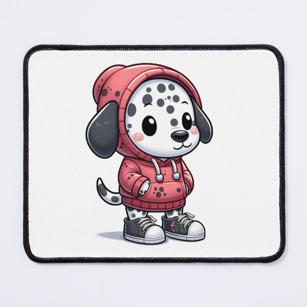 Item preview, dalmatian in red hoodie designed and sold by AxelBrook.
