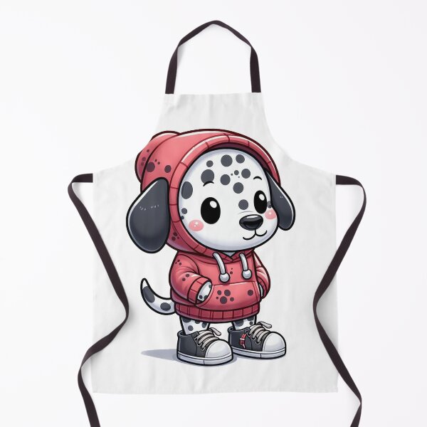 Item preview, dalmatian in red hoodie designed and sold by AxelBrook.
