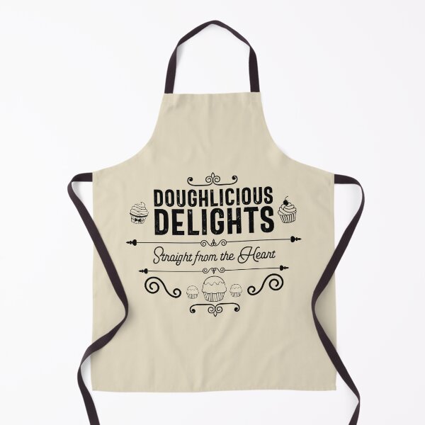 Item preview, Doughlicious Delights, Straight From the Heart - Bakery, Pastry, and Cupcake Lovers (Black Design) designed and sold by Spiprinto.