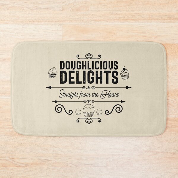 Item preview, Doughlicious Delights, Straight From the Heart - Bakery, Pastry, and Cupcake Lovers (Black Design) designed and sold by Spiprinto.