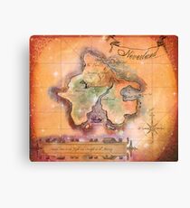 Neverland Map Canvas Print