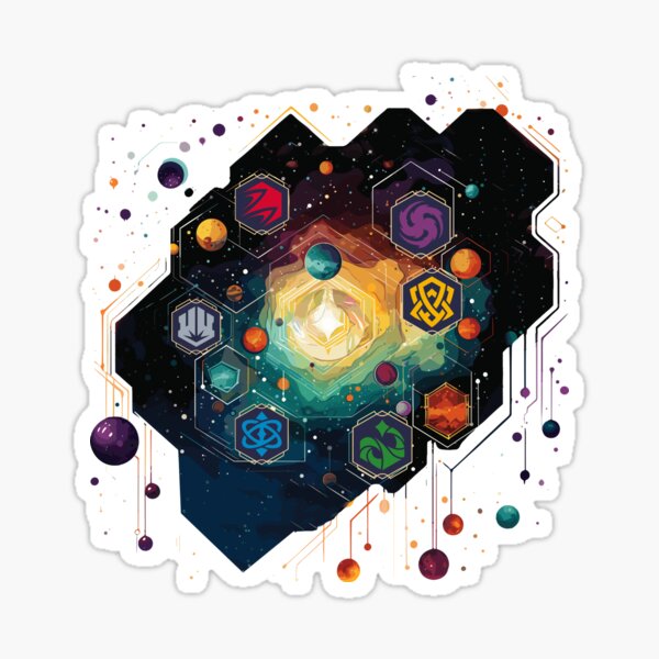 Aperçu de l'œuvre Conception non officielle de taches d'encre Lorcana créée et vendue par roll4fun.