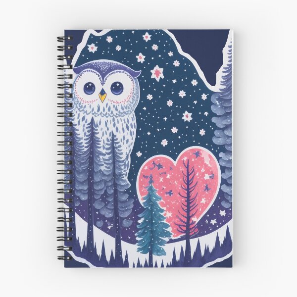 Item preview, Heart owl forest designed and sold by AQuirkyApple.