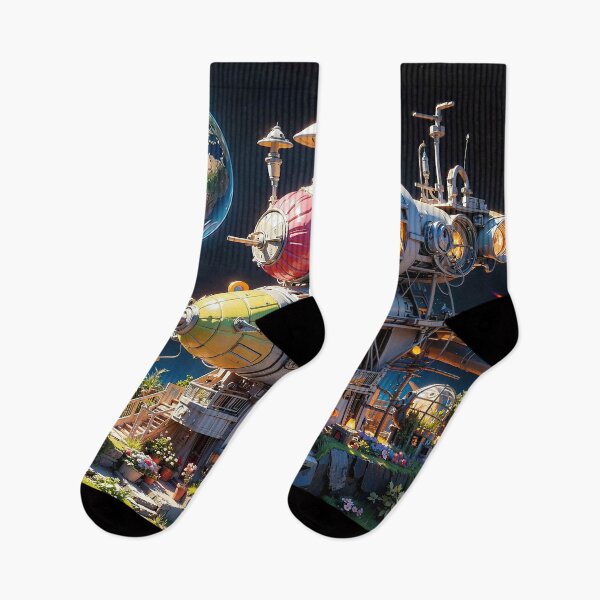 Item preview, Celestial Garden in Space Jigsaw Puzzles - Cosmic Blossoms on Redbubble designed and sold by PuzzleBoxDesign.