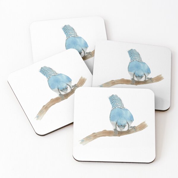 Item preview,  Blue jay bird watercolor portrait v2 designed and sold by L'Atelier Oranjade.