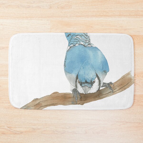 Item preview,  Blue jay bird watercolor portrait v2 designed and sold by L'Atelier Oranjade.