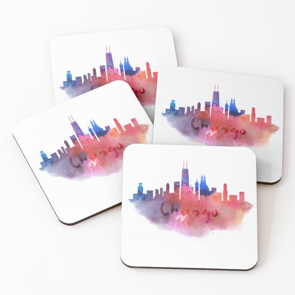 Item preview, chicago city skyline silhouette designed and sold by DeluxBee.