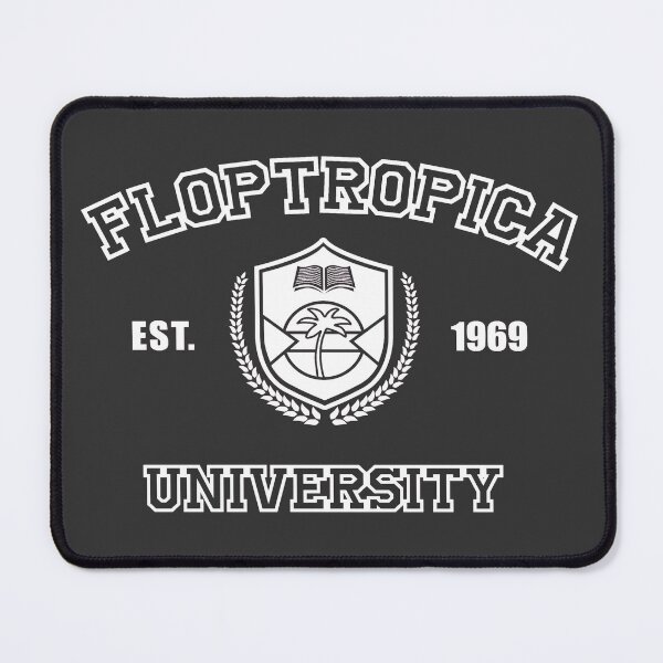 Item preview, University of Floptropica (black & white) designed and sold by Potaxieworld.