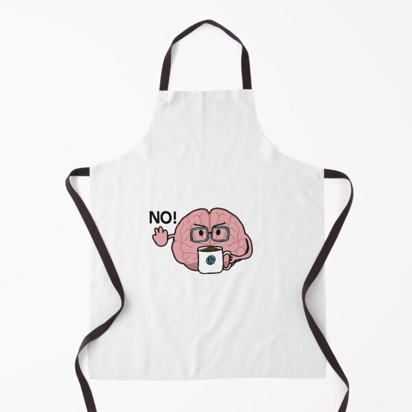 Item preview, Brain NO coffee first, Brain cartoon designed and sold by HSPrintShop.