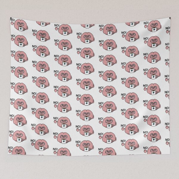 Item preview, Brain NO coffee first, Brain cartoon designed and sold by HSPrintShop.