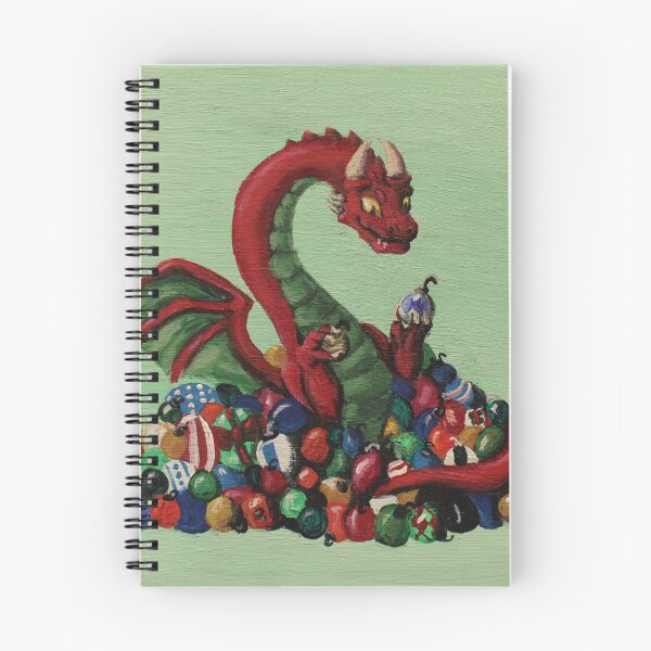 Item preview, Dragon Hoarder of Christmas Ornaments designed and sold by theartofdeb.
