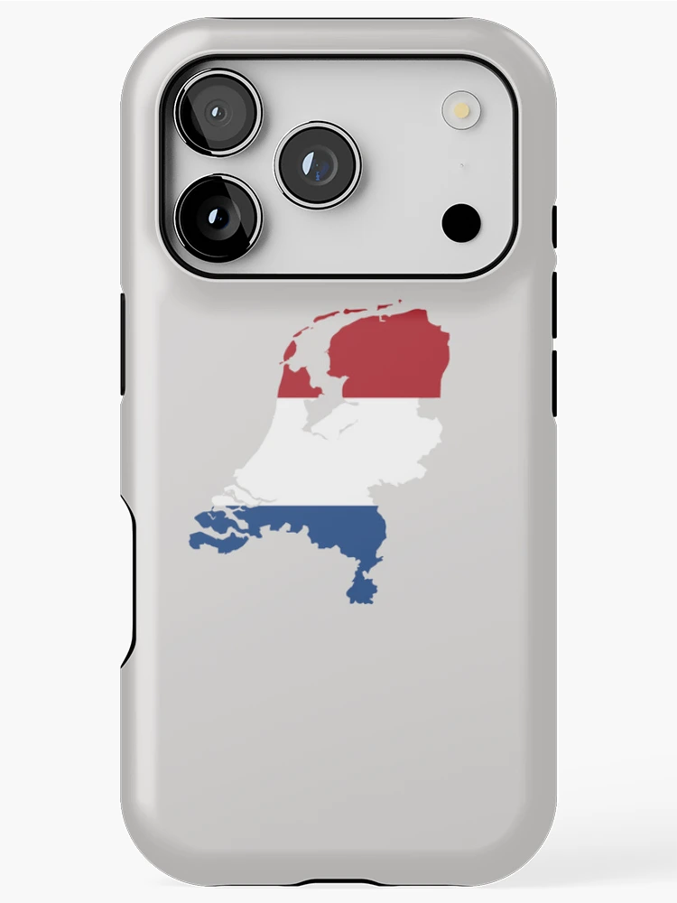 Thumbnail 1 of 4, iPhone Case, Netherlands Flag Map designed and sold by RaccoolDesign.