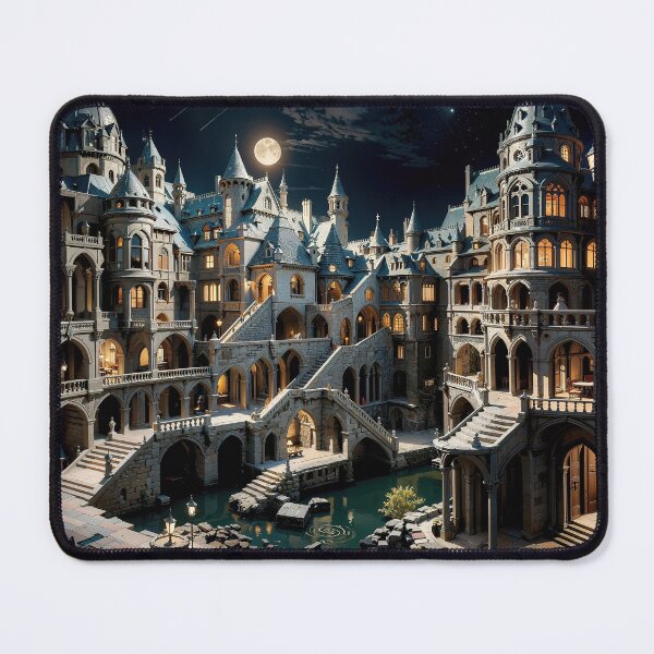 Item preview, Fantasy Castle Wimmelbild Jigsaw Puzzles - Hidden Realms on Redbubble designed and sold by PuzzleBoxDesign.
