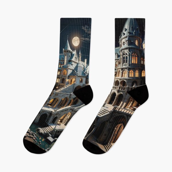 Item preview, Fantasy Castle Wimmelbild Jigsaw Puzzles - Hidden Realms on Redbubble designed and sold by PuzzleBoxDesign.