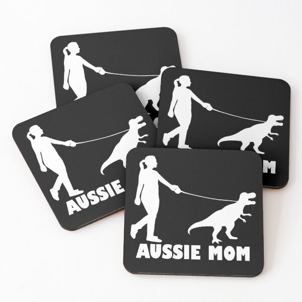 Item preview, Aussie Mom Australian Shepherd Dog Dinosaur Women Mother designed and sold by teeshop87.