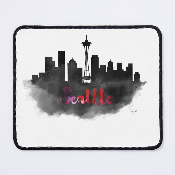 Item preview, seattle city skyline silhouette designed and sold by DeluxBee.