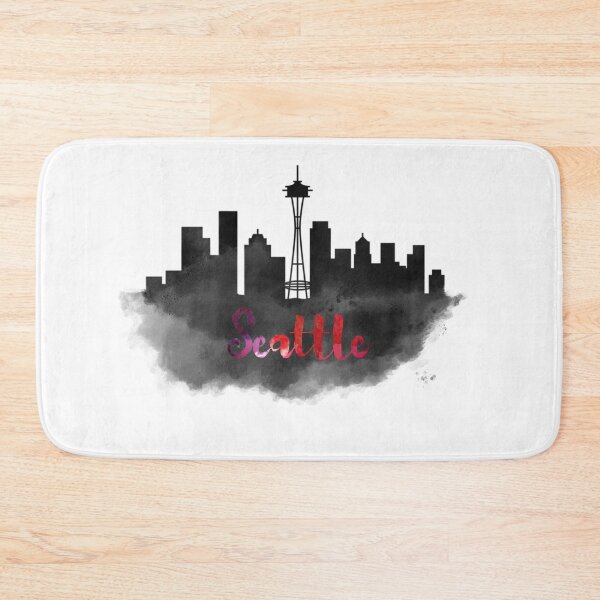 Item preview, seattle city skyline silhouette designed and sold by DeluxBee.