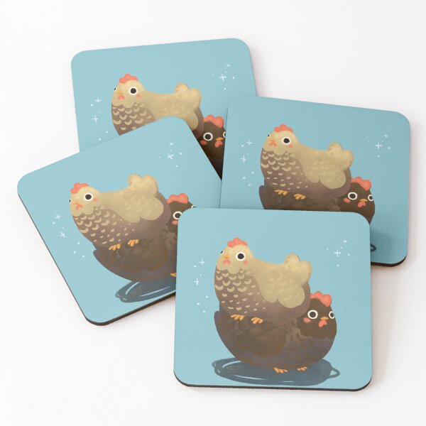 Item preview, chubby chickens designed and sold by a-raquel-arts.
