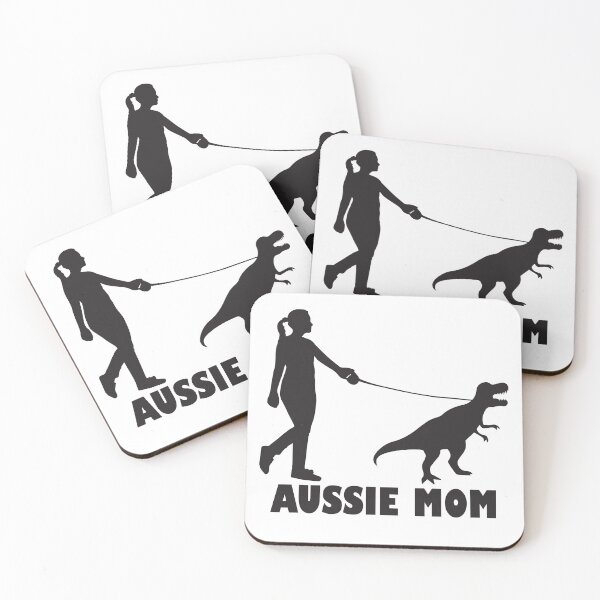 Item preview, Aussie Mom Australian Shepherd Dog Dinosaur Women Mother designed and sold by teeshop87.