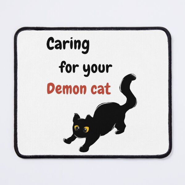 Item preview, caring for your demon cat designed and sold by Bygaby.