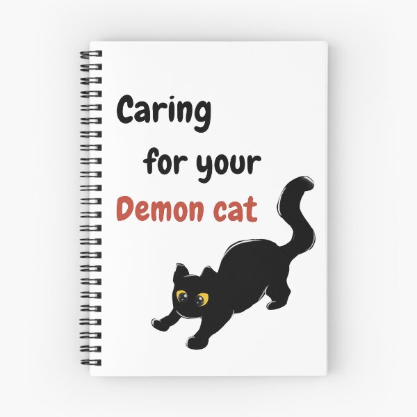 Item preview, caring for your demon cat designed and sold by Bygaby.
