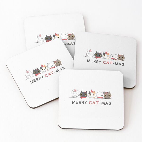 Item preview, Christmas Cat Pun- Merry Cat-mas designed and sold by PurpleWay.