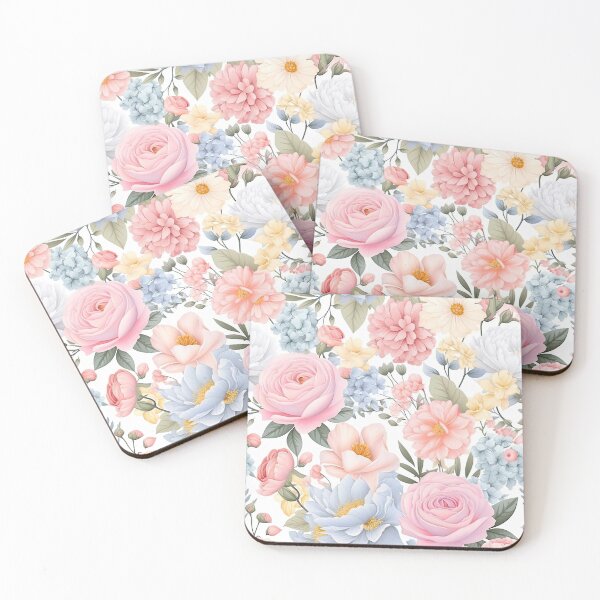 Item preview, Pastel Floral Medley Flowers Pattern. Floral pattern designed and sold by DesignHouse07.