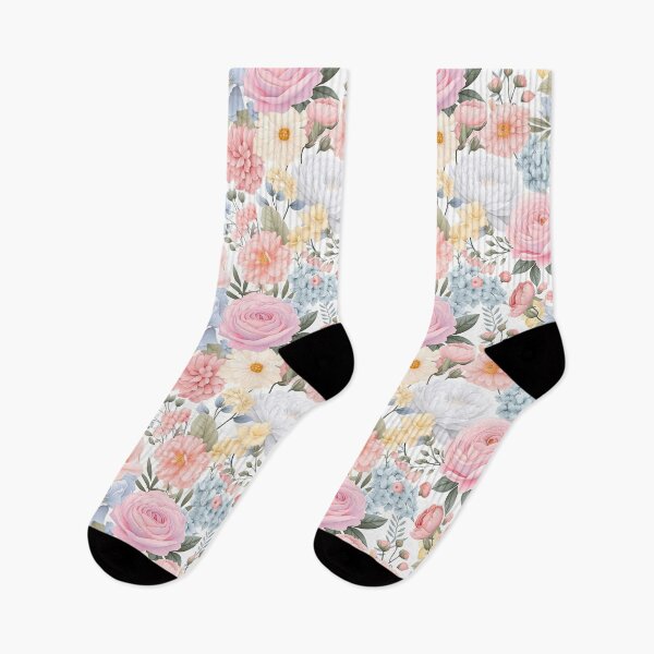 Item preview, Pastel Floral Medley Flowers Pattern. Floral pattern designed and sold by DesignHouse07.