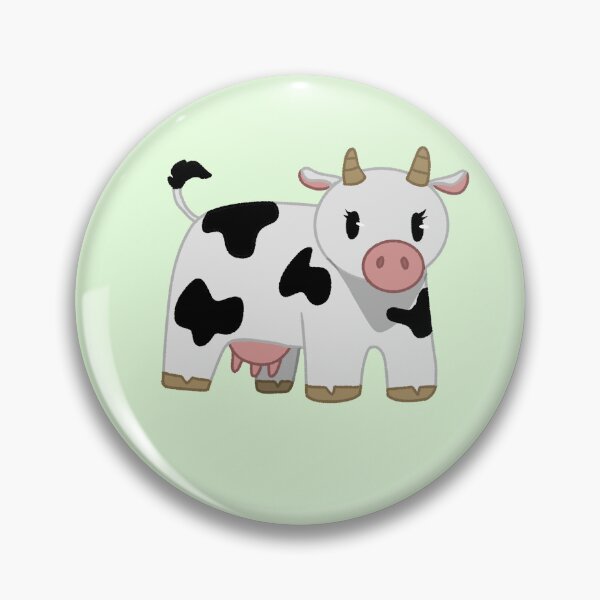 Item preview, Cute Shocked Standing Cow Black and White designed and sold by saltjart.