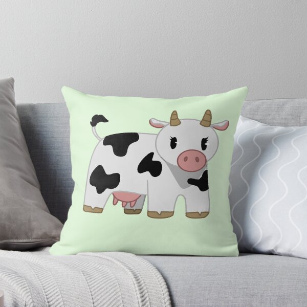 Item preview, Cute Shocked Standing Cow Black and White designed and sold by saltjart.