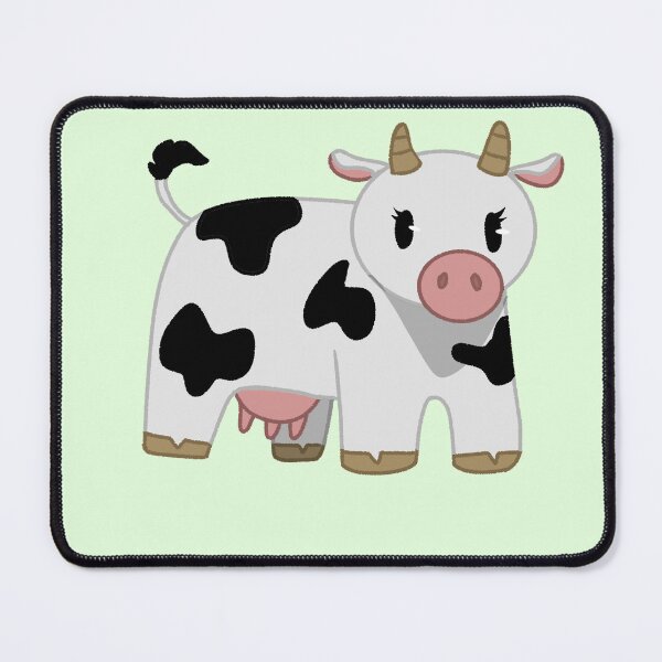 Item preview, Cute Shocked Standing Cow Black and White designed and sold by saltjart.