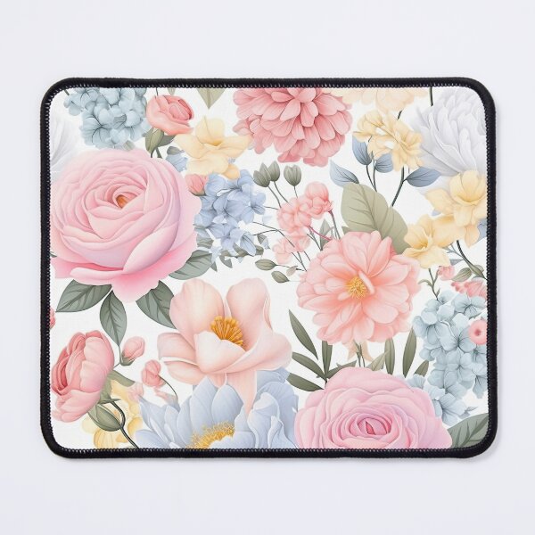 Item preview, Pastel Floral Medley Flowers Pattern. Floral pattern designed and sold by DesignHouse07.