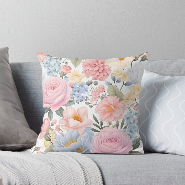 Item preview, Pastel Floral Medley Flowers Pattern. Floral pattern designed and sold by DesignHouse07.