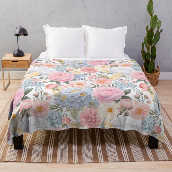 Item preview, Pastel Floral Medley Flowers Pattern. Floral pattern designed and sold by DesignHouse07.
