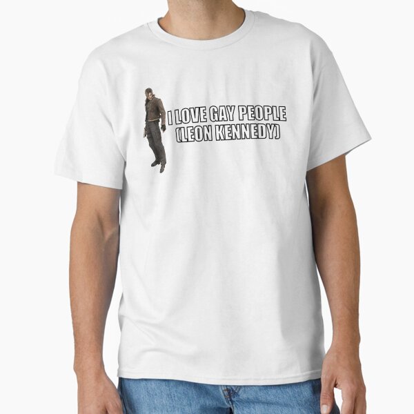 Item preview, I LOVE GAY PEOPLE (LEON KENNEDY) Resident Evil 4 designed and sold by ThePhanBible.