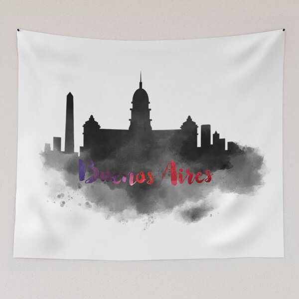 Item preview, buenos aires city skyline silhouette designed and sold by DeluxBee.