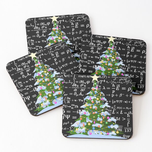 Item preview, Christmas tree with physics vibes, for physics and science lovers designed and sold by NoetherSym.