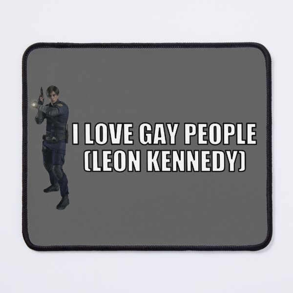 Item preview, I LOVE GAY PEOPLE (LEON KENNEDY) Resident Evil 2 designed and sold by ThePhanBible.