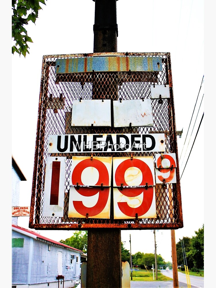 Vintage Gas Station Price Sign - Color Poster for Sale by WHBPhotoArt