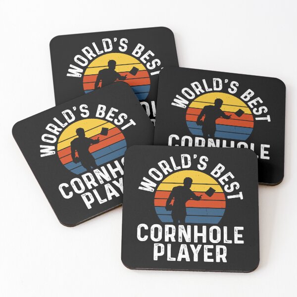 Item preview, World's Best Cornhole Player Retro Design - Baggo Team Bean Bag Toss Game - Funny Cornhole Player Vintage designed and sold by naworas.