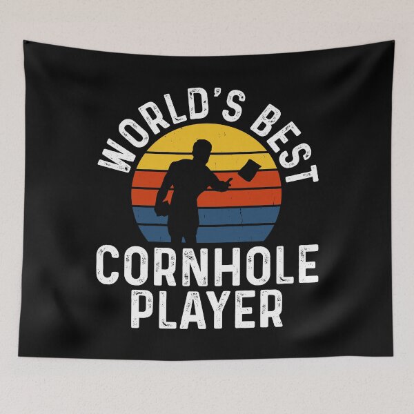 Item preview, World's Best Cornhole Player Retro Design - Baggo Team Bean Bag Toss Game - Funny Cornhole Player Vintage designed and sold by naworas.